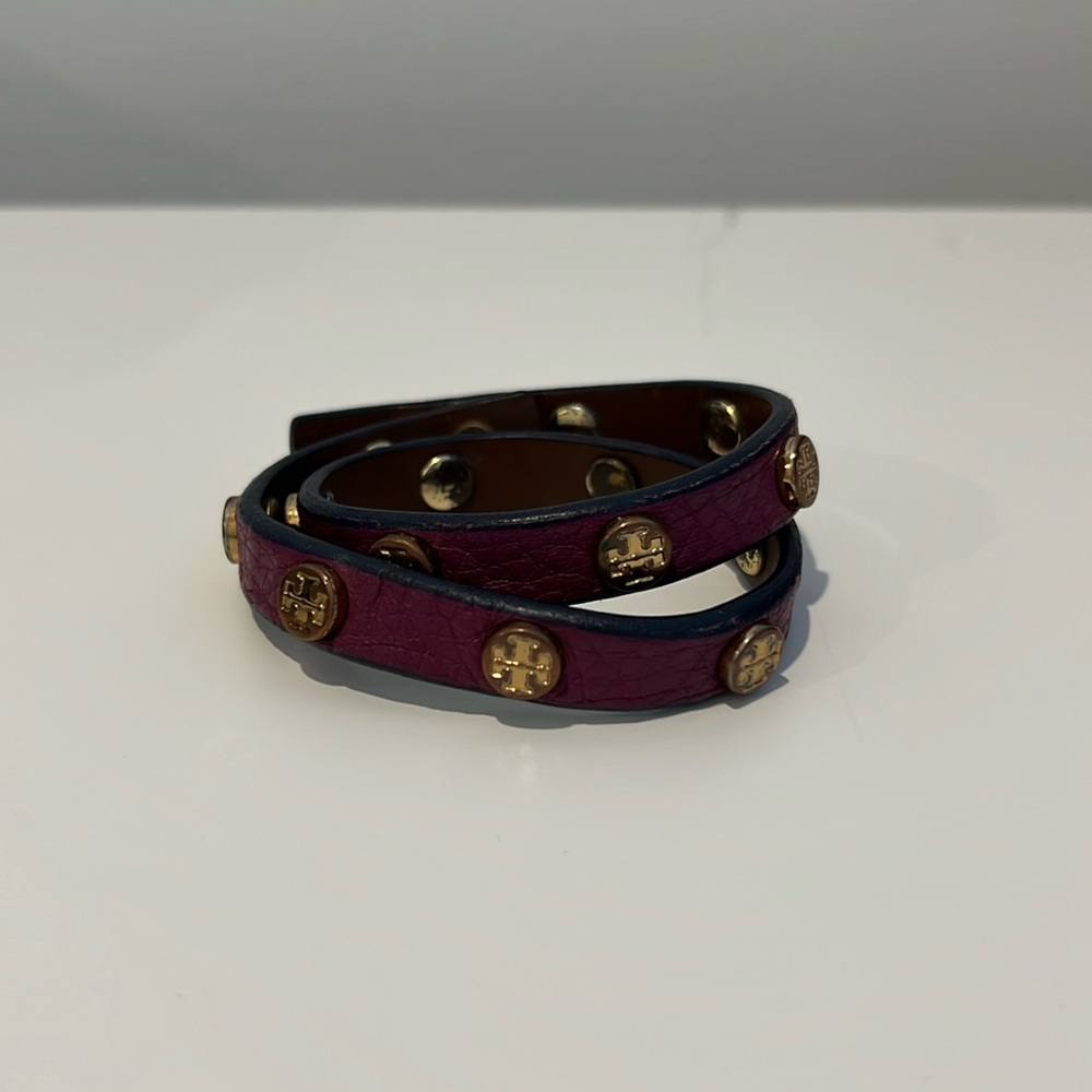 Tory Burch wrap leather bracelet